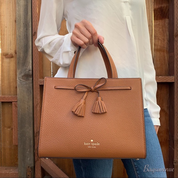 Kate spade bag Hayes Satchel ginger bread tassel - Picture 2 of 8